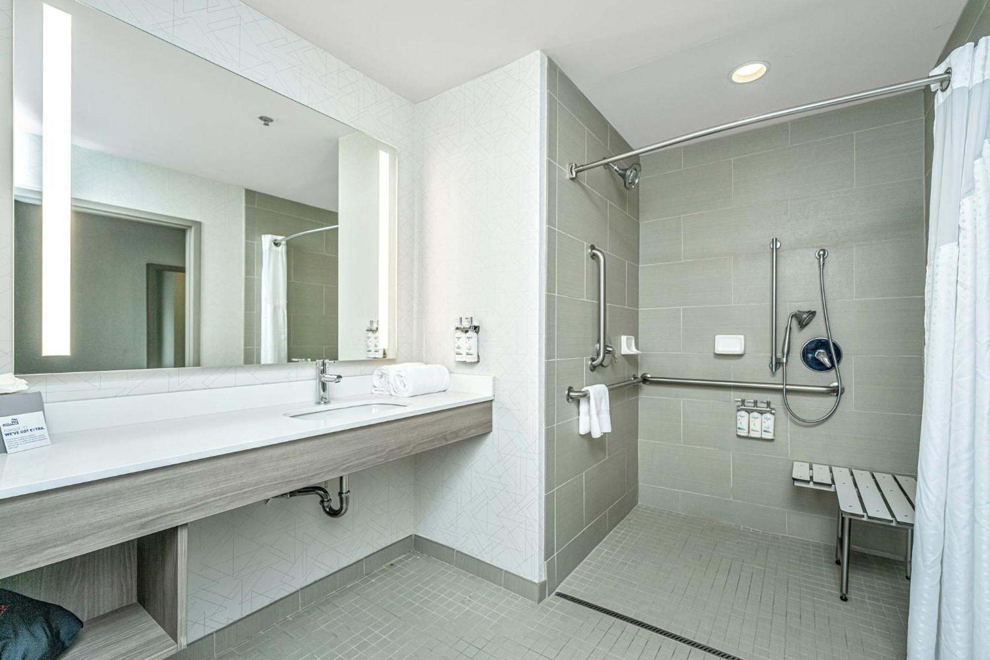 Standard King Room Roll Shower Communications Access