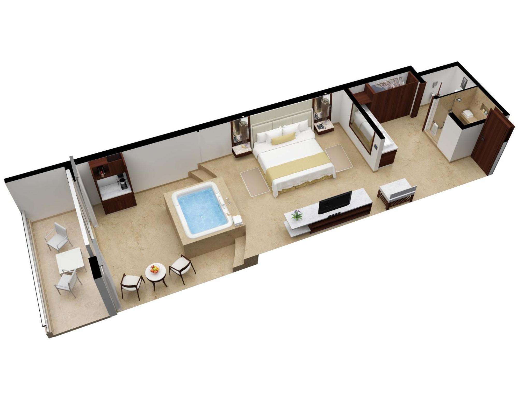 Superior Deluxe Ocean View King Size Bed