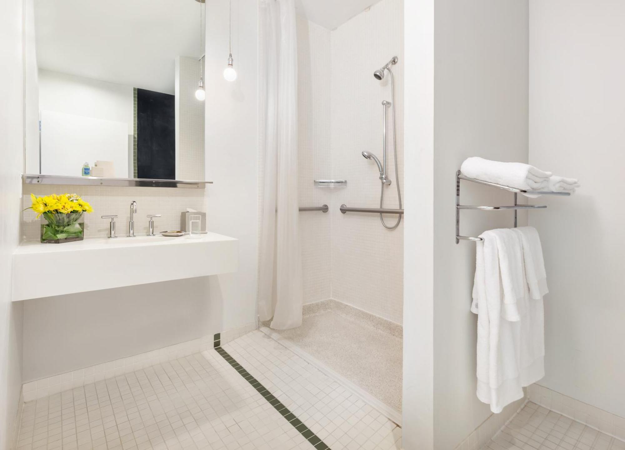 Mobility Accessible Queen Room Roll Shower