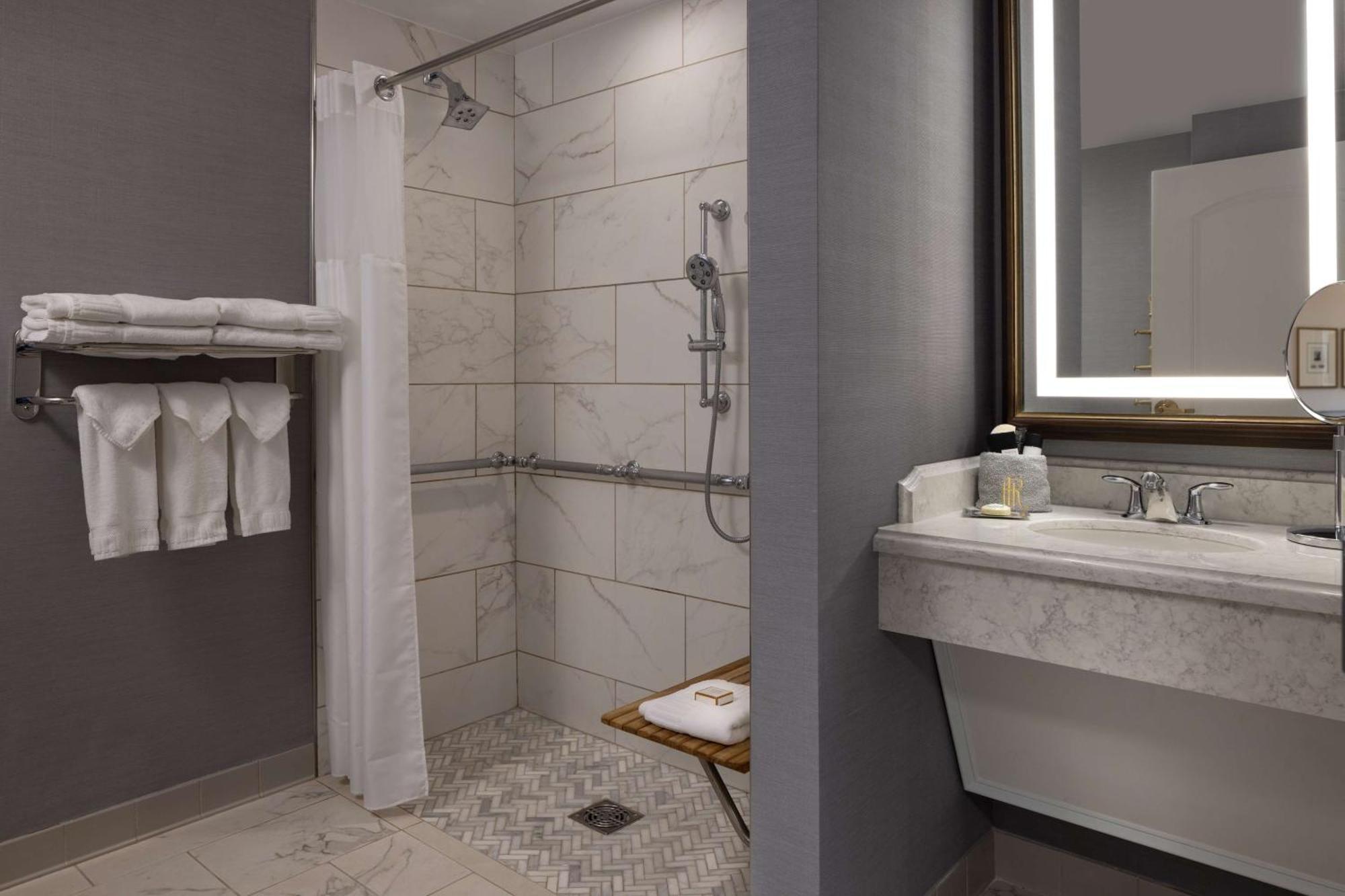 Double Room Two Double Beds Roll Shower Mobility Access