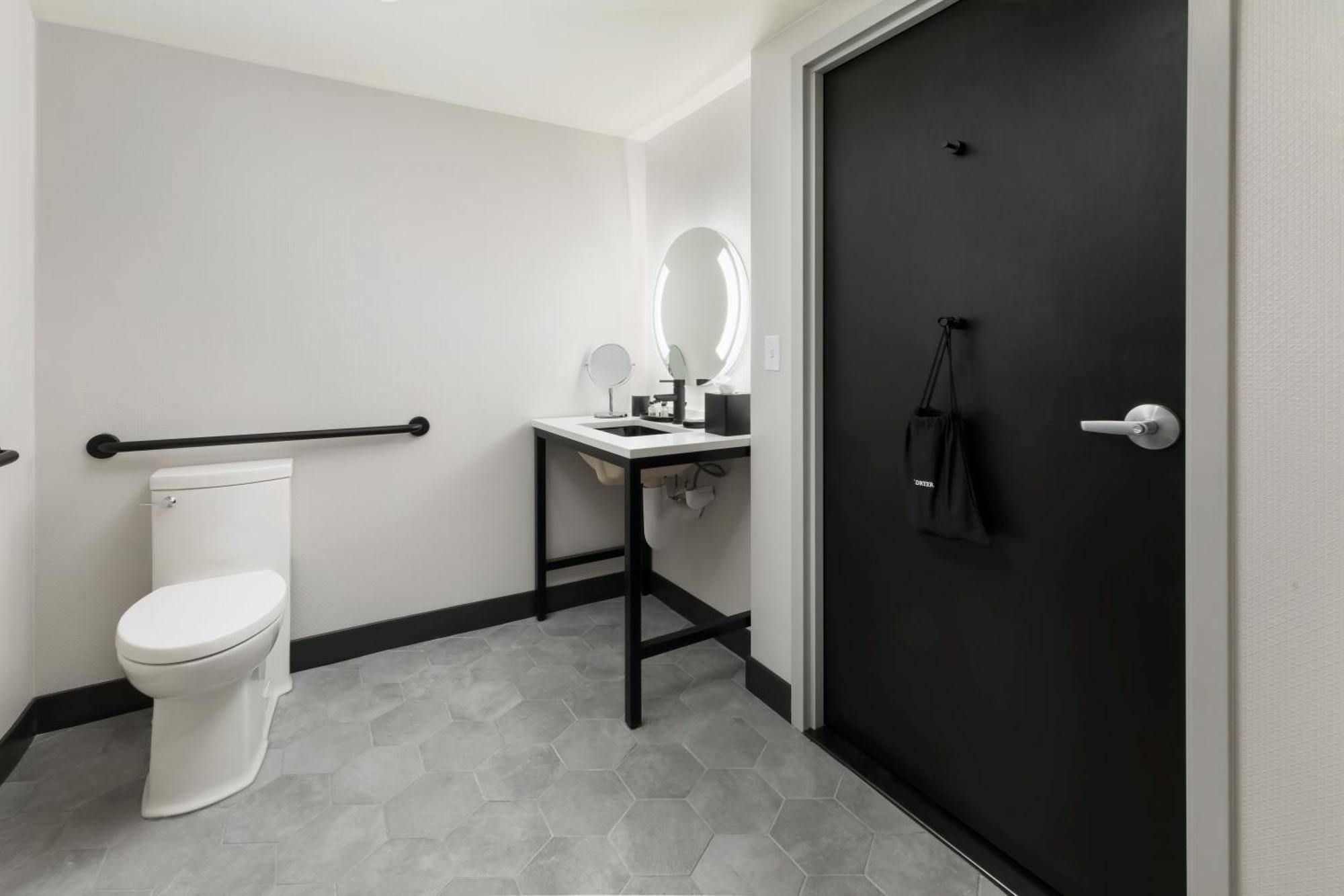 Queen Bed Interior Accessible Roll Shower