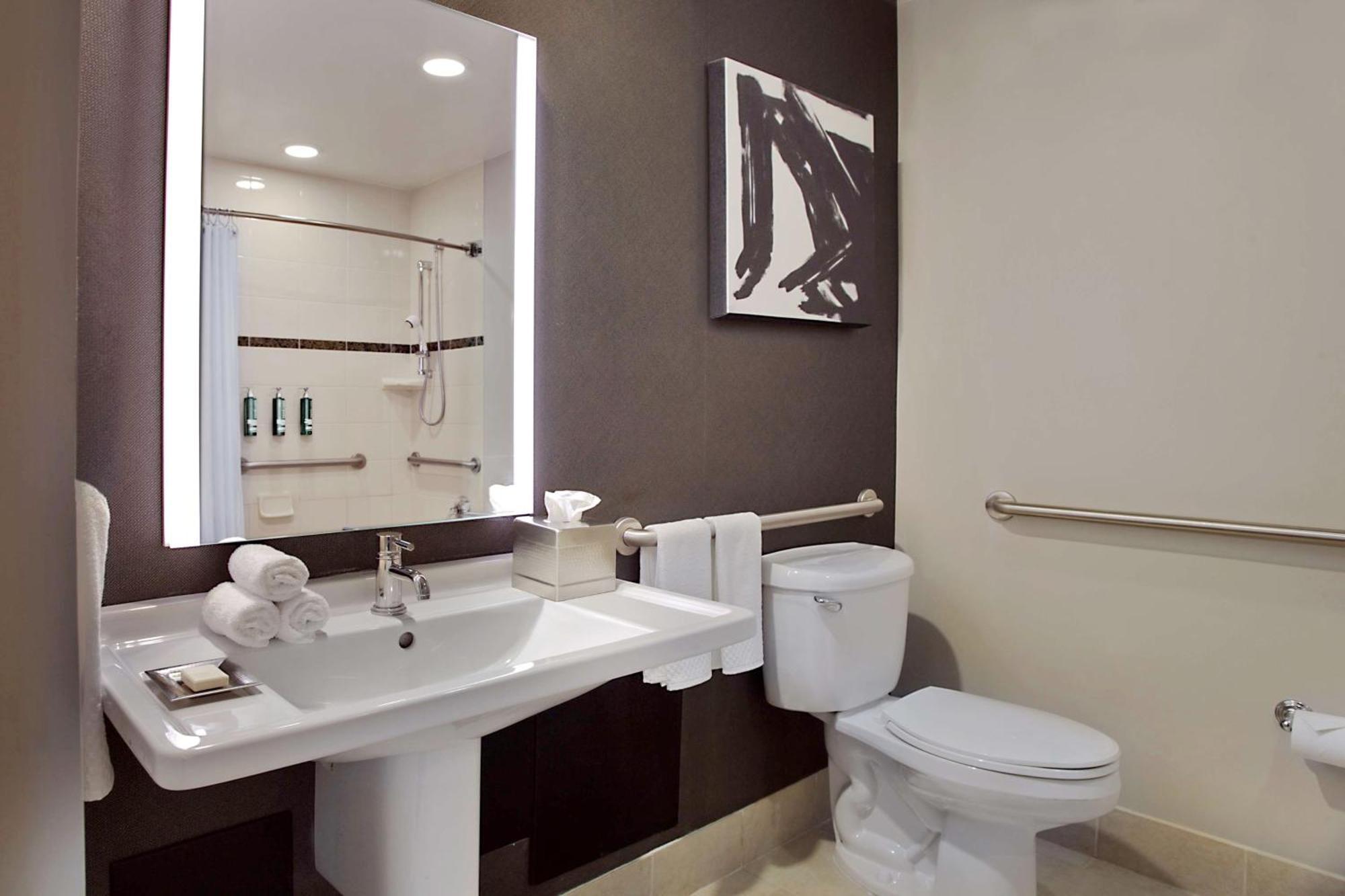 Deluxe King Room Tub Mobility or Hearing Access