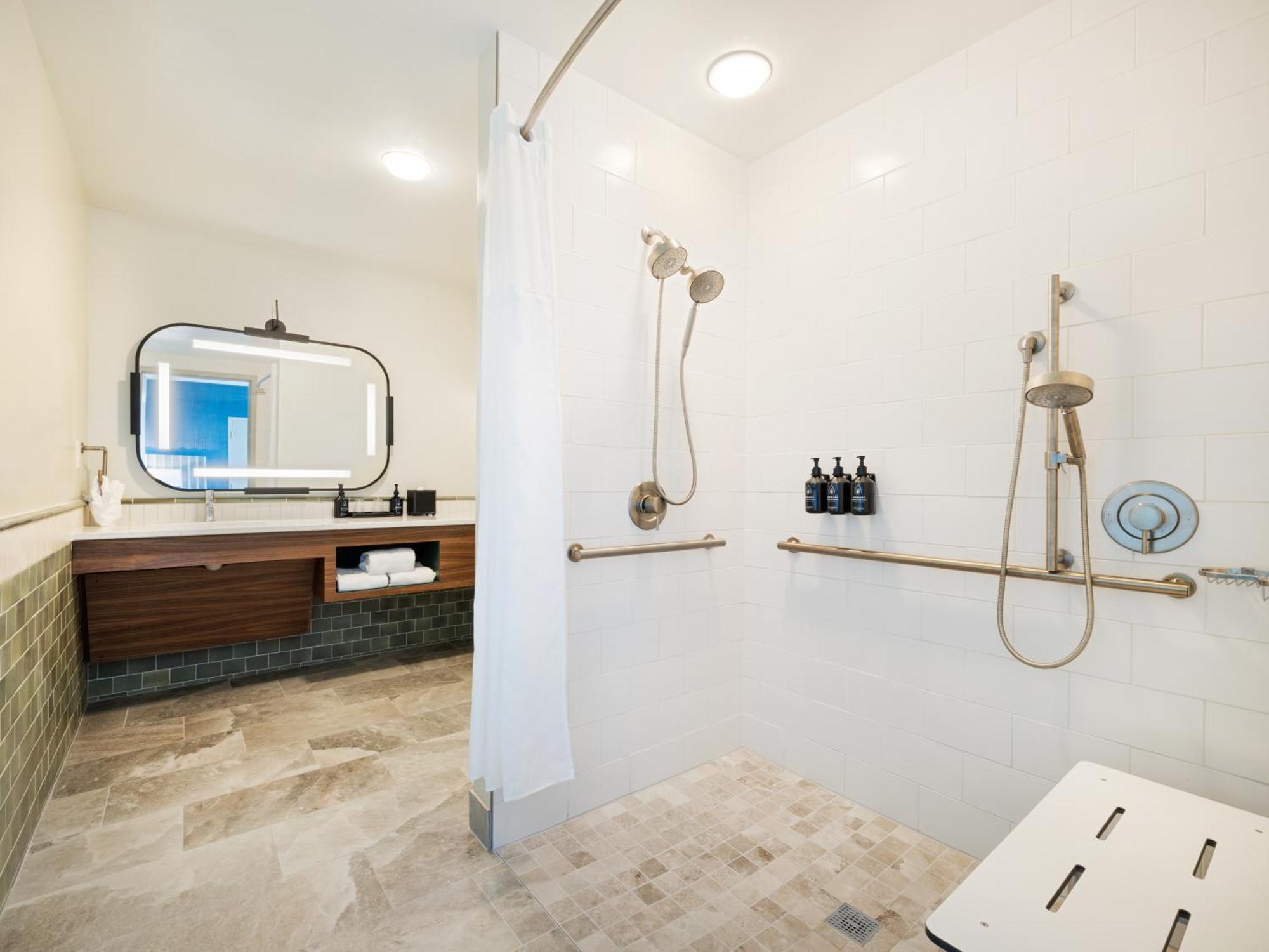 Communications Mobility Accessible Room Roll Shower