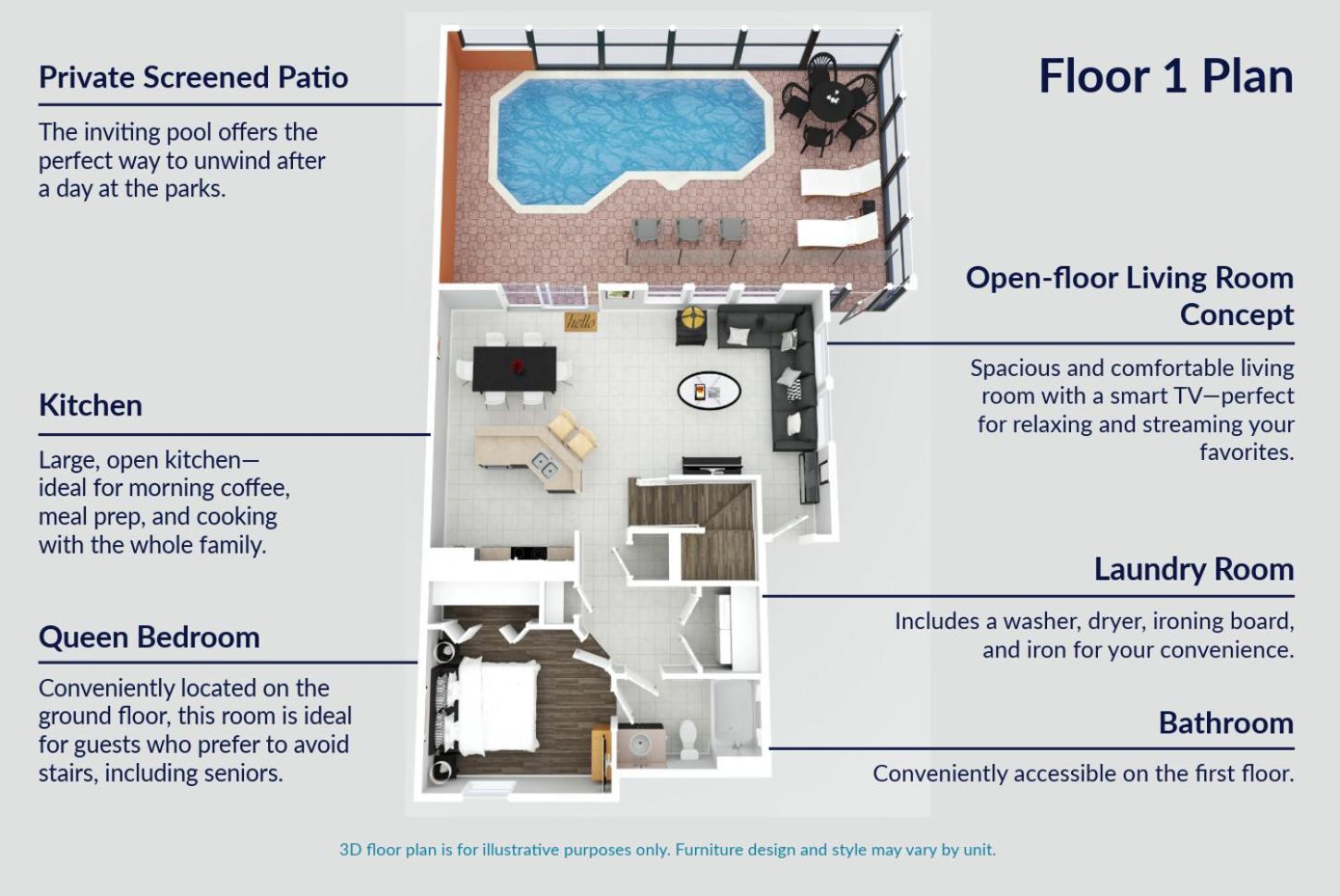 Four-Bedroom Townhouse Private Pool