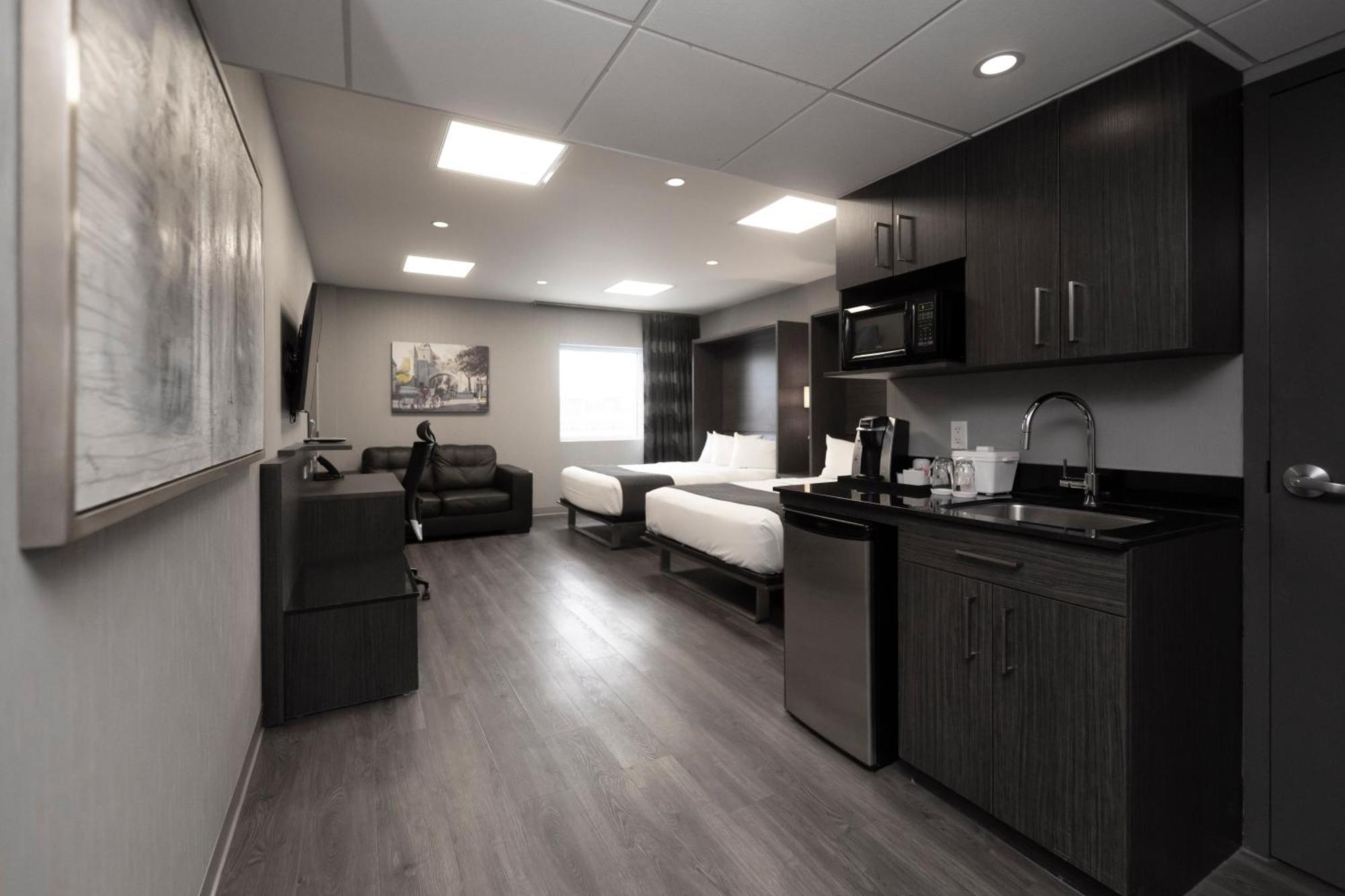 Studio Lit Queen-Size - Accessible aux Personnes à Mobilité Réduite (2 Adultes + 2 Enfants)
