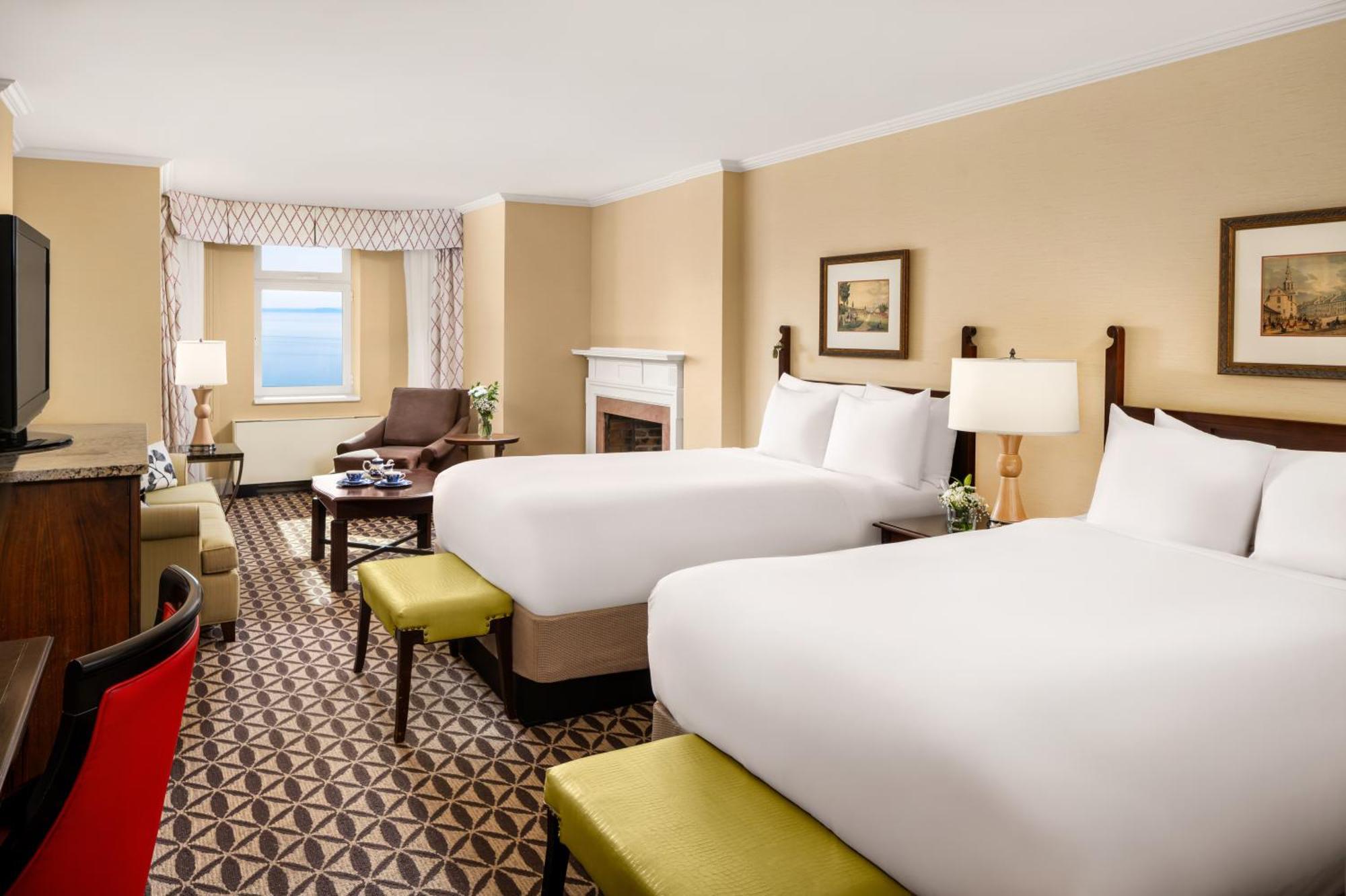 Chambre Double avec 2 Lits Doubles - Vue sur Fleuve