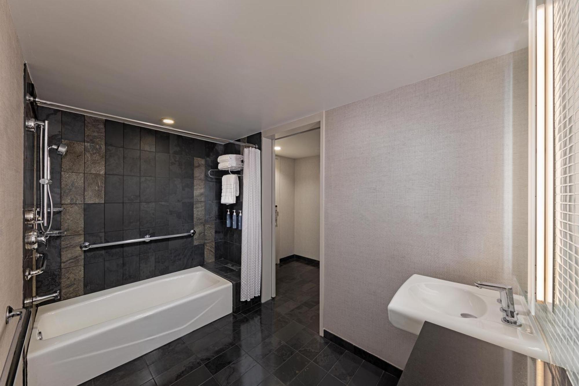 Premium King Room Skyline View Roll Shower Mobility Hearing Accessible