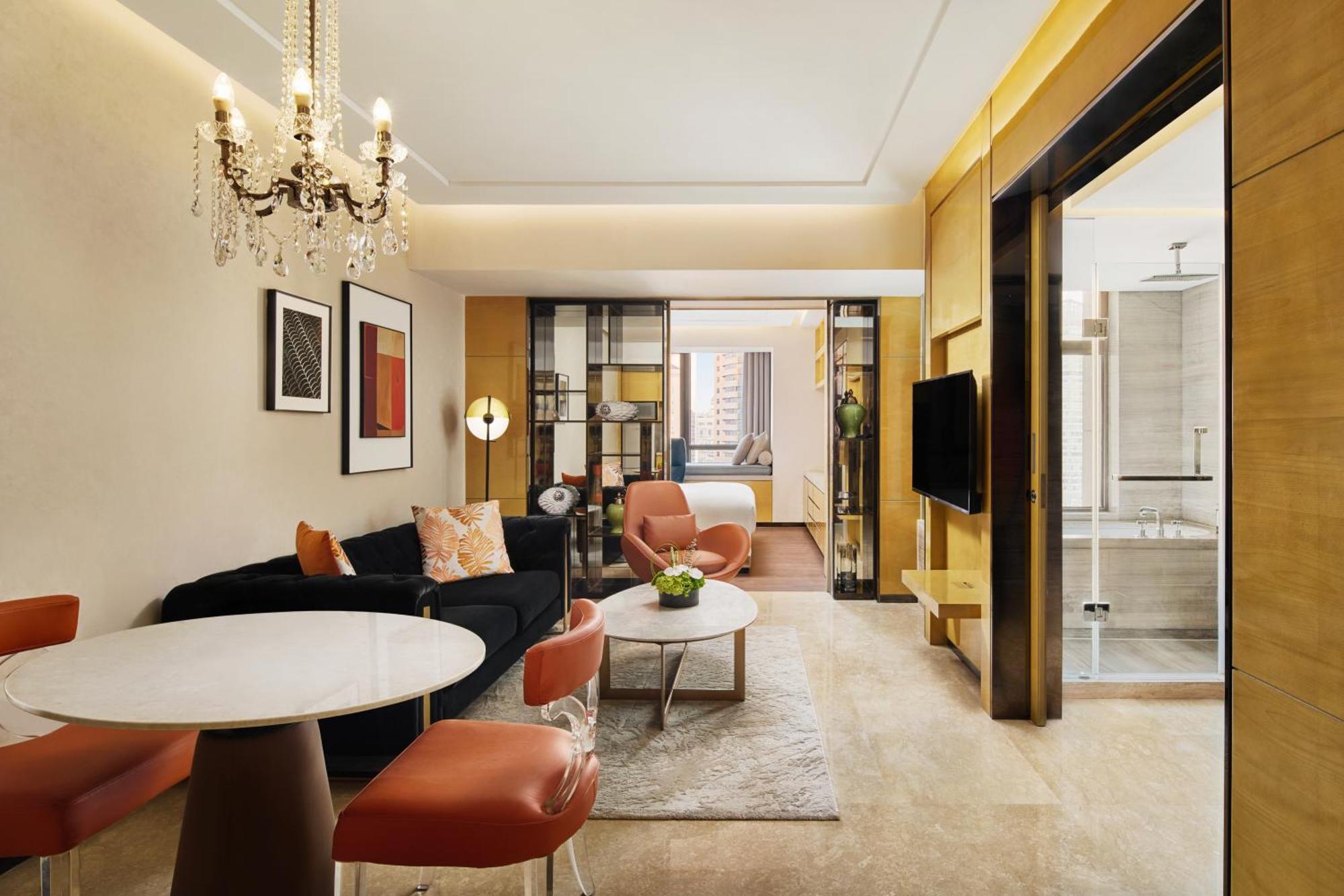 One-Bedroom Suite Kitchenette City View
