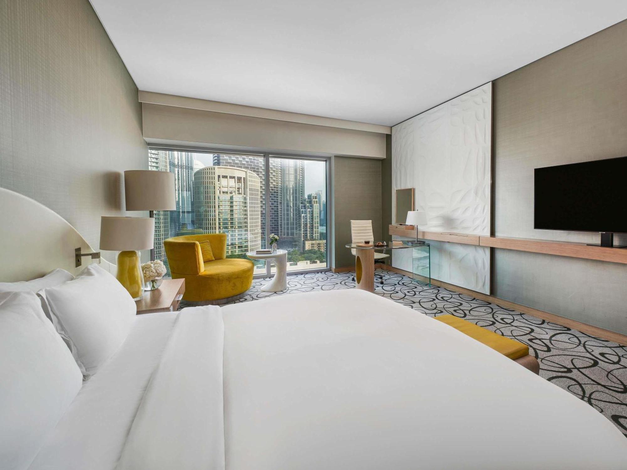 Luxe Kamer met Kingsize Bed en Toegang tot de Club en Uitzicht op Burj Khalifa